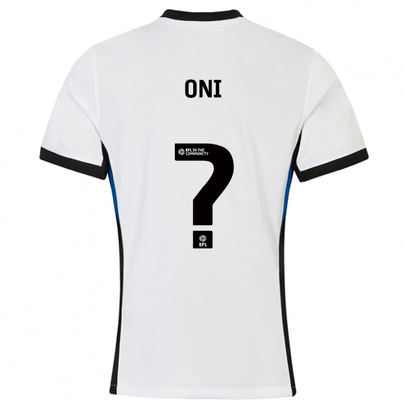 Danxen Heren Ifeoluwa Oni #0 Wit Blauw Uitshirt Uittenue 2025/26 T-Shirt