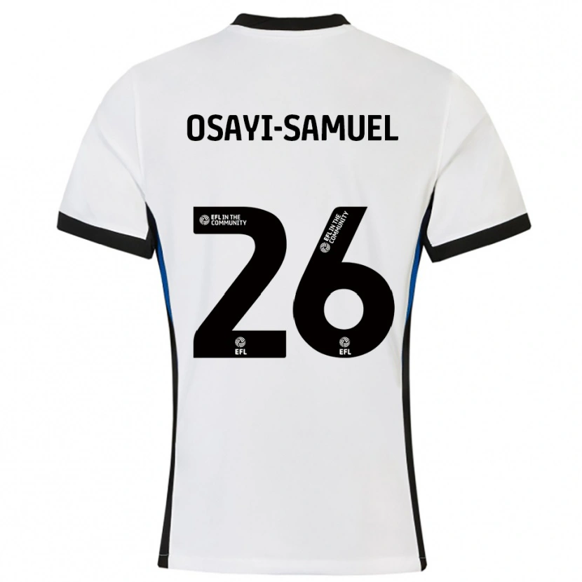 Danxen Heren Bright Osayi-Samuel #26 Wit Blauw Uitshirt Uittenue 2025/26 T-Shirt