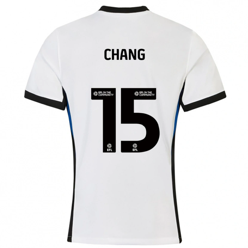 Danxen Heren Alfie Chang #15 Wit Blauw Uitshirt Uittenue 2025/26 T-Shirt