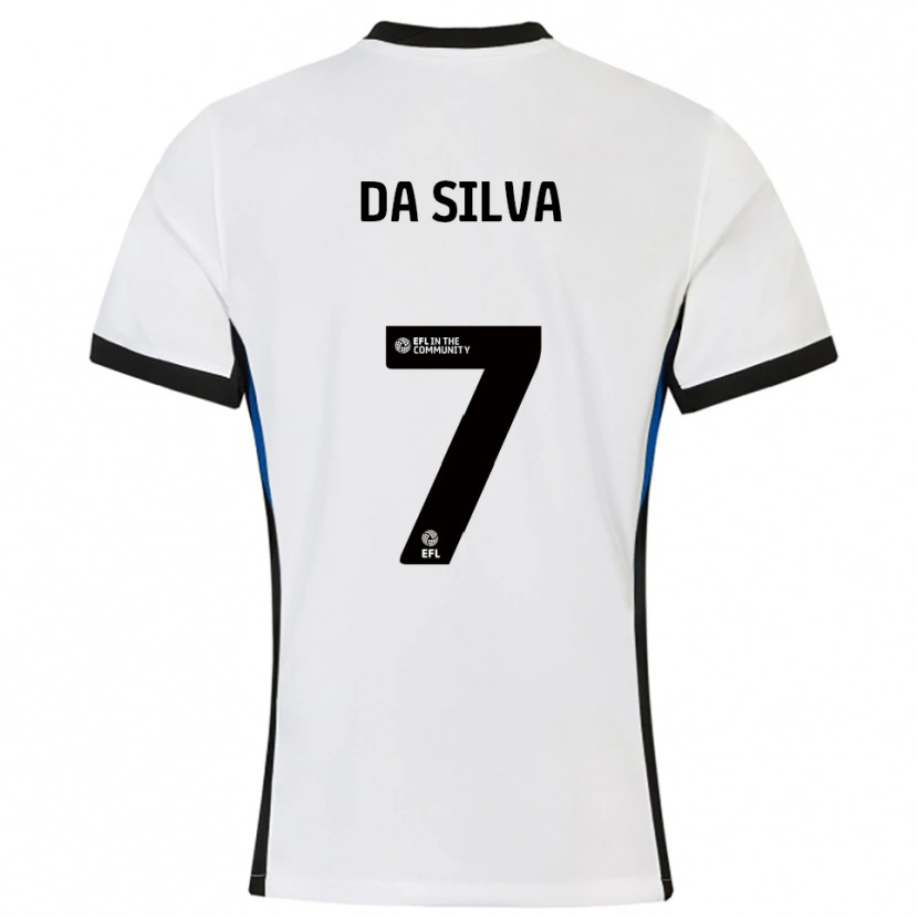 Danxen Heren Alezandro Da Silva #7 Wit Blauw Uitshirt Uittenue 2025/26 T-Shirt