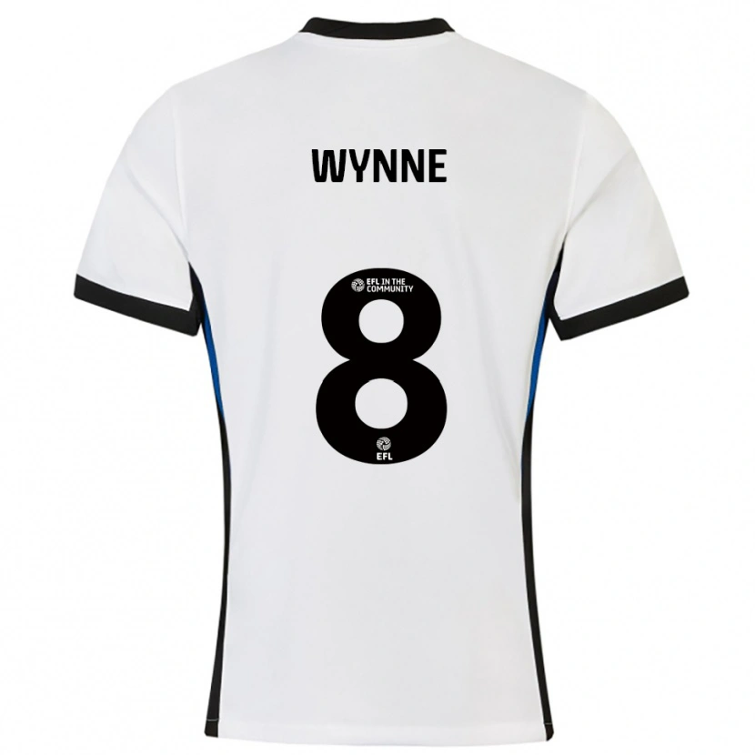 Danxen Heren George Wynne #8 Wit Blauw Uitshirt Uittenue 2025/26 T-Shirt