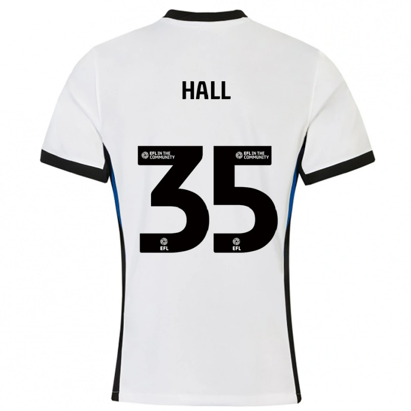 Danxen Heren George Hall #35 Wit Blauw Uitshirt Uittenue 2025/26 T-Shirt