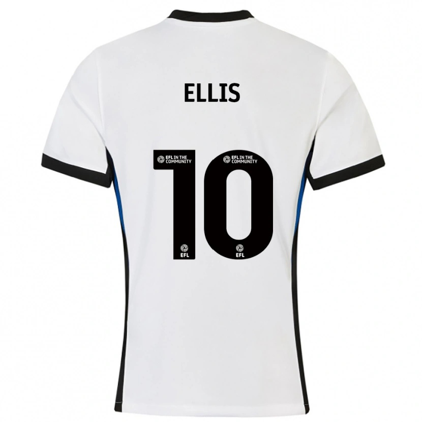 Danxen Heren O'shea Ellis #10 Wit Blauw Uitshirt Uittenue 2025/26 T-Shirt