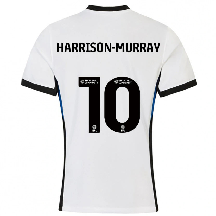 Danxen Heren Christie Harrison-Murray #10 Wit Blauw Uitshirt Uittenue 2025/26 T-Shirt