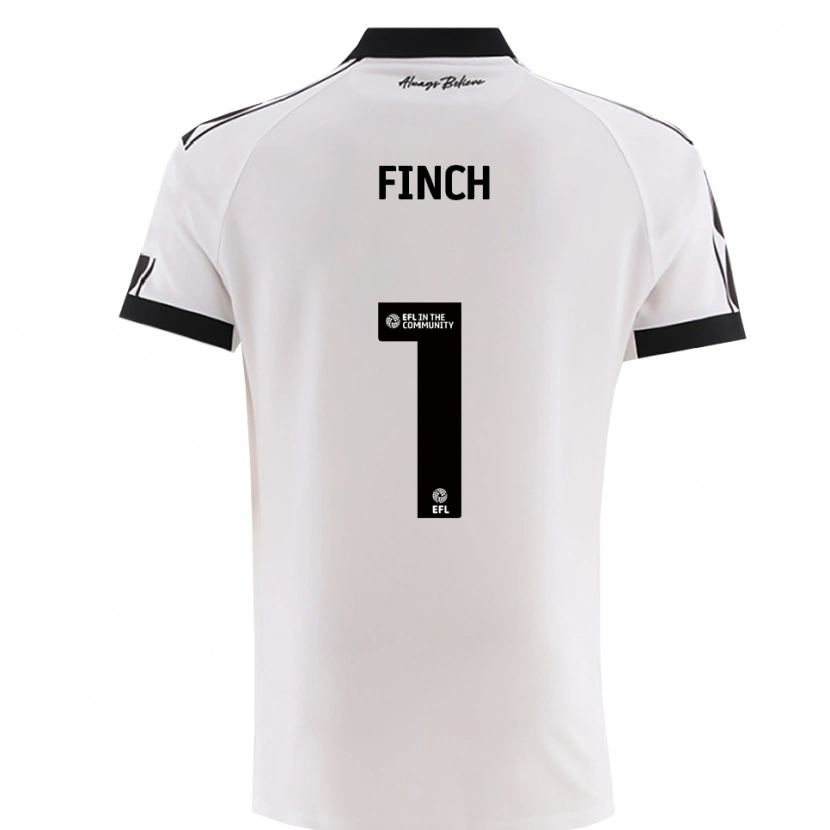 Danxen Heren Isaac Finch #1 Wit Zwart Uitshirt Uittenue 2025/26 T-Shirt