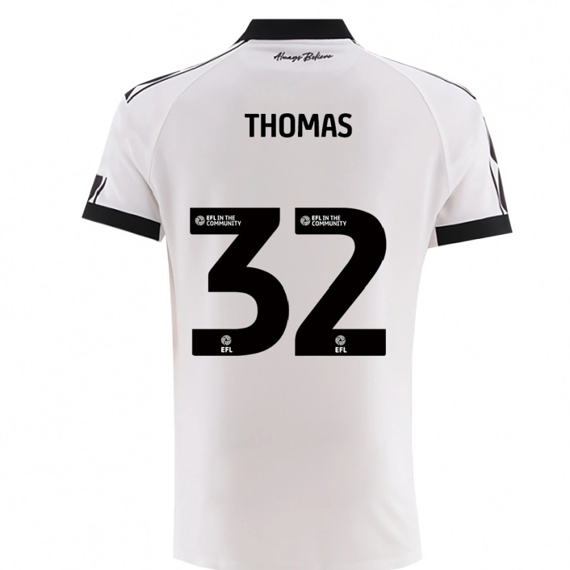Danxen Heren Lewis Thomas #32 Wit Zwart Uitshirt Uittenue 2025/26 T-Shirt