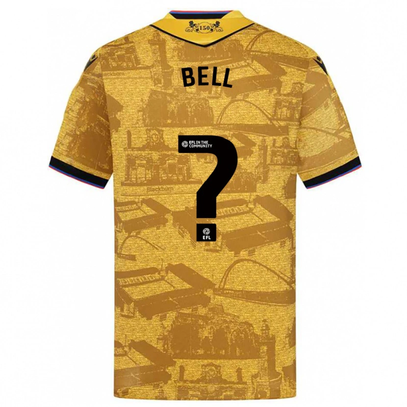 Danxen Heren Lewis Bell #0 Goud Zwart Uitshirt Uittenue 2025/26 T-Shirt