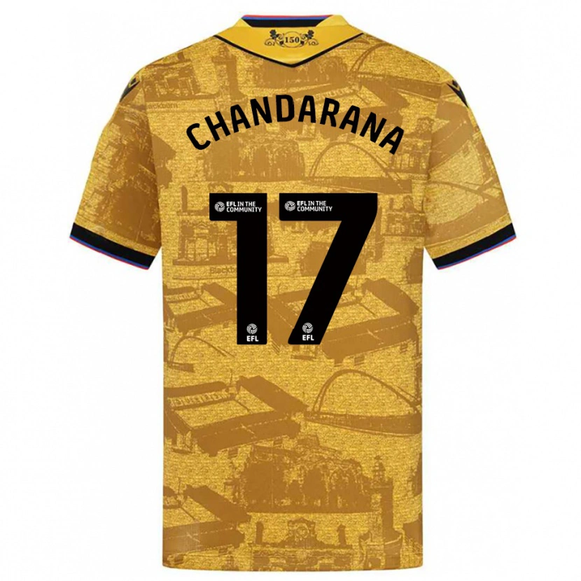 Danxen Heren Millie Chandarana #17 Goud Zwart Uitshirt Uittenue 2025/26 T-Shirt
