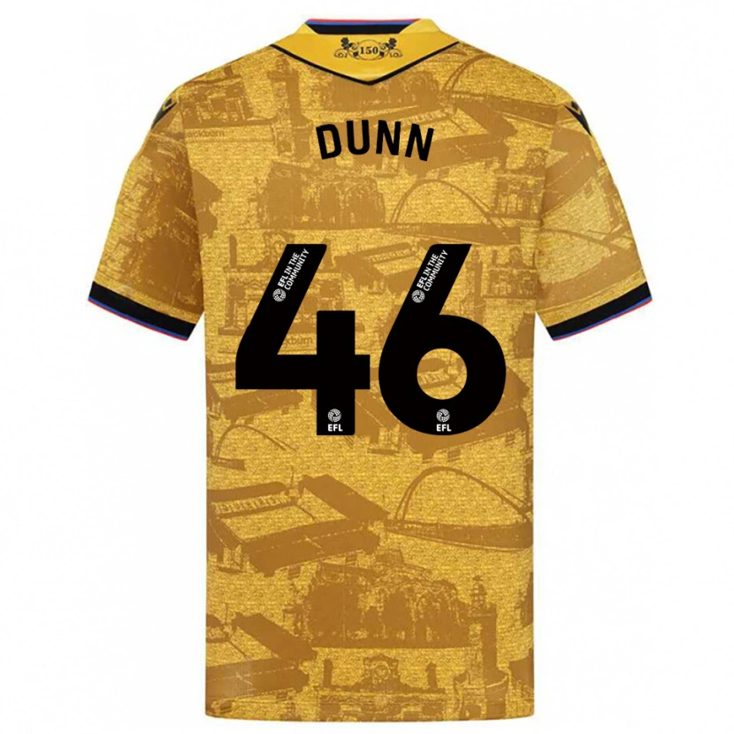 Danxen Heren Isaac Dunn #46 Goud Zwart Uitshirt Uittenue 2025/26 T-Shirt