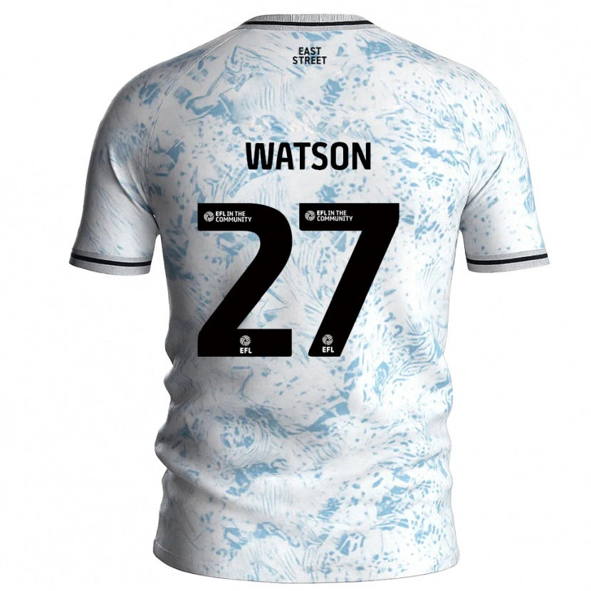 Danxen Heren Tennai Watson #27 Wit Hemelsblauw Uitshirt Uittenue 2025/26 T-Shirt