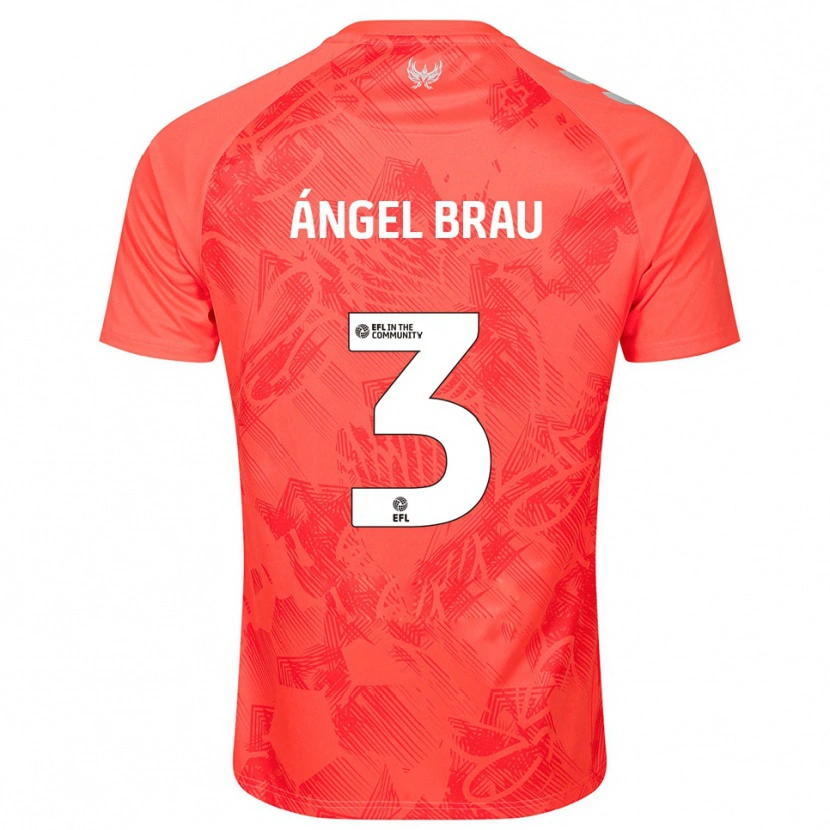 Danxen Heren Miguel Ángel Brau #3 Oranje Wit Uitshirt Uittenue 2025/26 T-Shirt