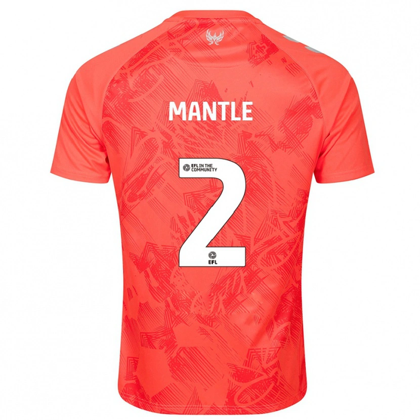 Danxen Heren David Mantle #2 Oranje Wit Uitshirt Uittenue 2025/26 T-Shirt