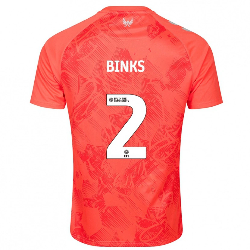 Danxen Heren Luis Binks #2 Oranje Wit Uitshirt Uittenue 2025/26 T-Shirt