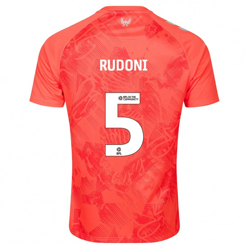 Danxen Heren Jack Rudoni #5 Oranje Wit Uitshirt Uittenue 2025/26 T-Shirt
