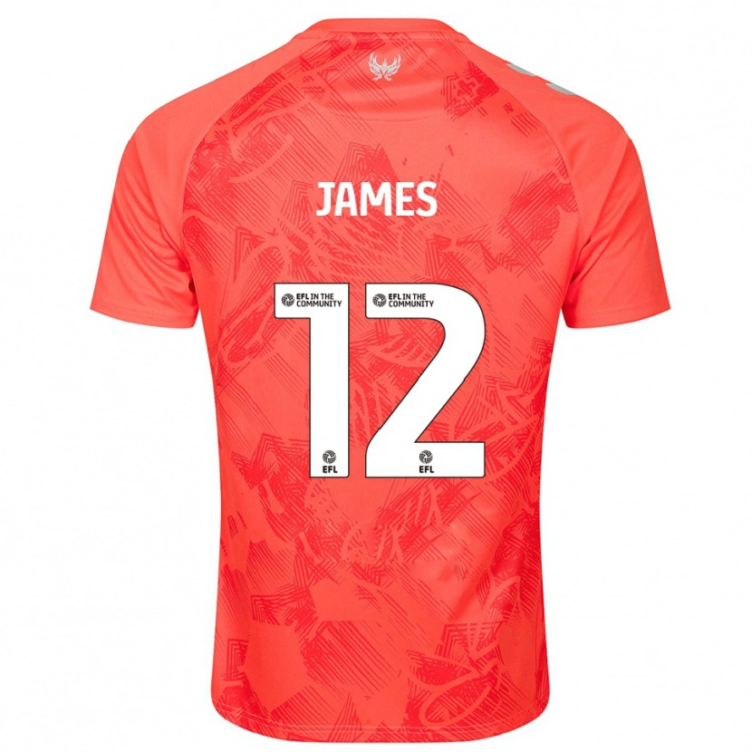 Danxen Heren Jack James #12 Oranje Wit Uitshirt Uittenue 2025/26 T-Shirt