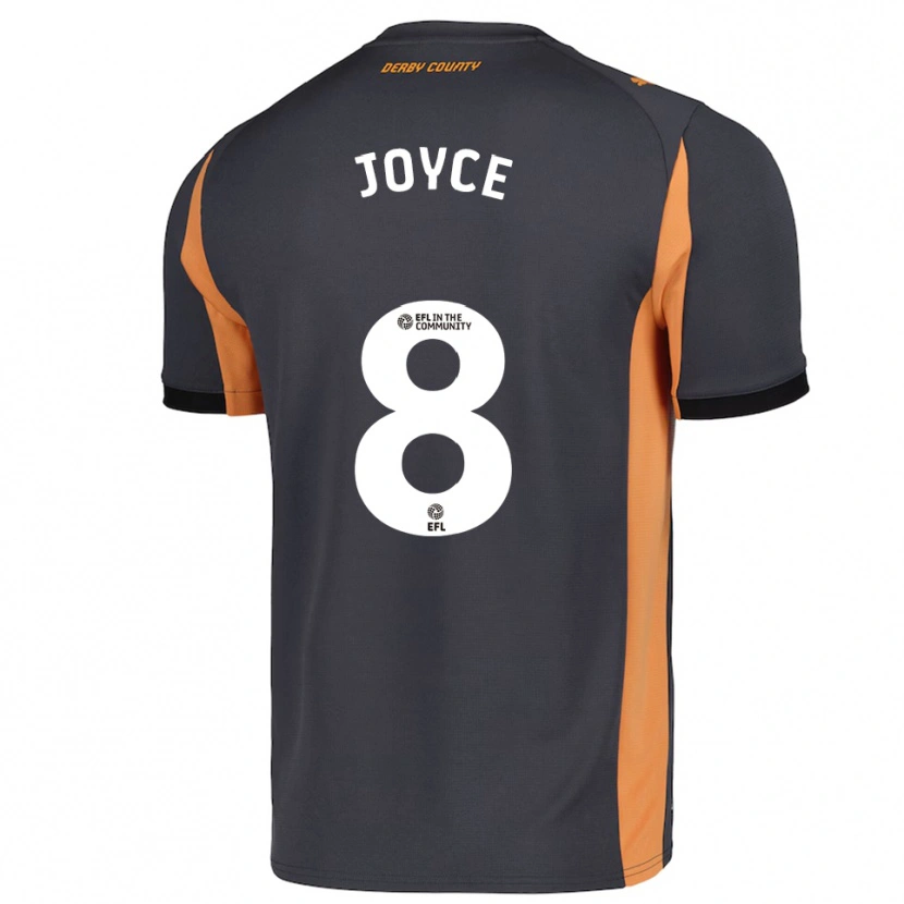 Danxen Heren Emily Joyce #8 Grijs Oranje Zwart Uitshirt Uittenue 2025/26 T-Shirt