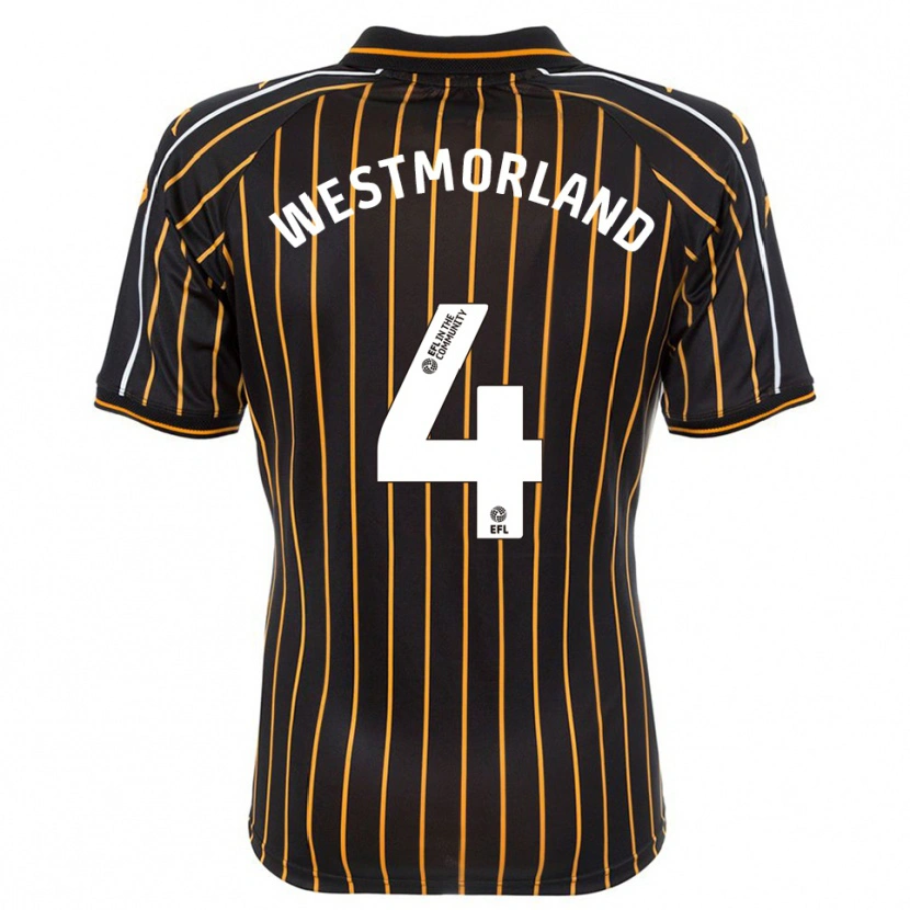 Danxen Heren Emma Westmorland #4 Wit Zwart Uitshirt Uittenue 2025/26 T-Shirt