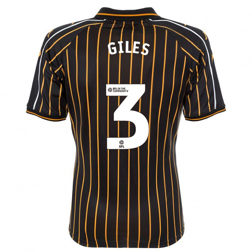 Danxen Heren Ryan Giles #3 Wit Zwart Uitshirt Uittenue 2025/26 T-Shirt