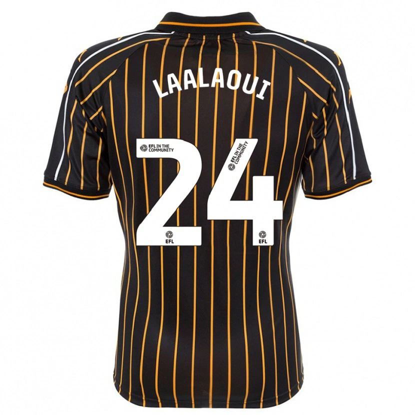 Danxen Heren Reda Laalaoui #24 Wit Zwart Uitshirt Uittenue 2025/26 T-Shirt
