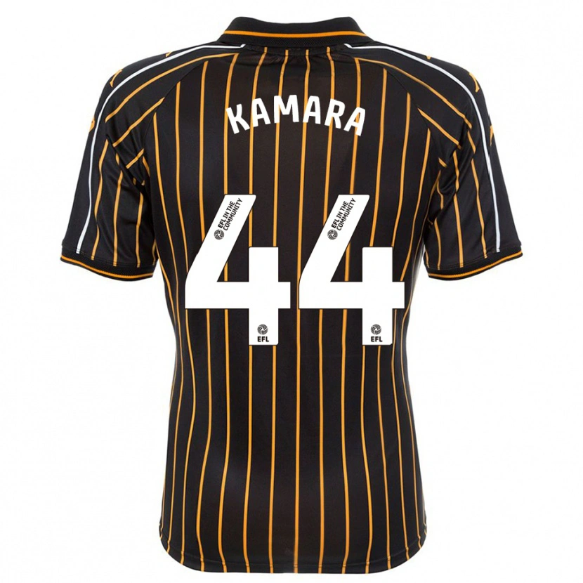 Danxen Heren Abu Kamara #44 Wit Zwart Uitshirt Uittenue 2025/26 T-Shirt