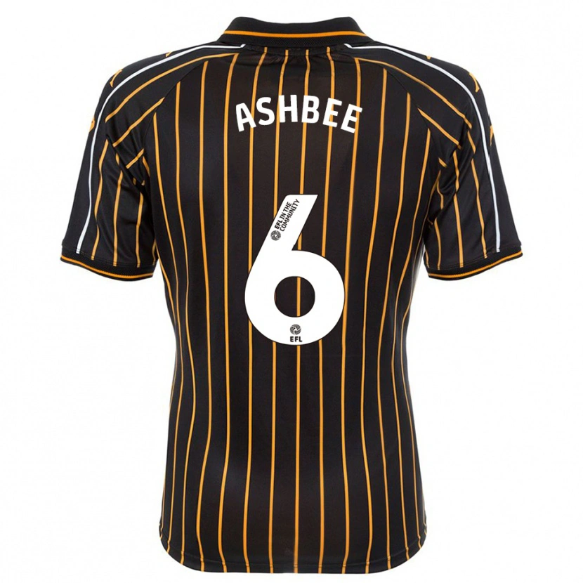 Danxen Heren Stanley Ashbee #6 Wit Zwart Uitshirt Uittenue 2025/26 T-Shirt