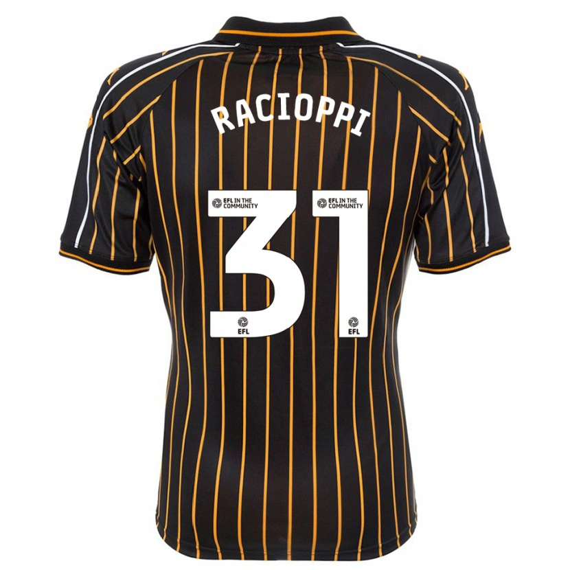 Danxen Heren Anthony Racioppi #31 Wit Zwart Uitshirt Uittenue 2025/26 T-Shirt