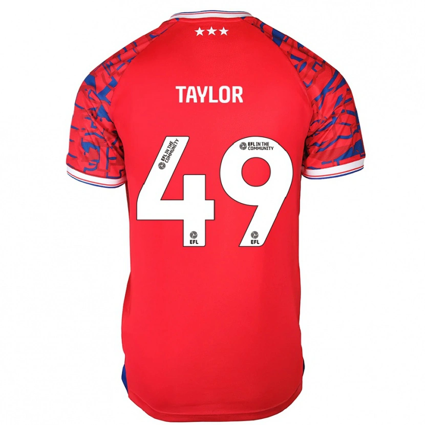 Danxen Heren Tom Taylor #49 Rood Blauw Uitshirt Uittenue 2025/26 T-Shirt