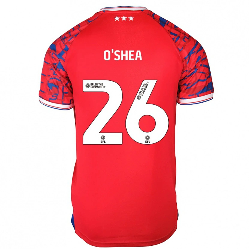 Danxen Heren Dara O'shea #26 Rood Blauw Uitshirt Uittenue 2025/26 T-Shirt