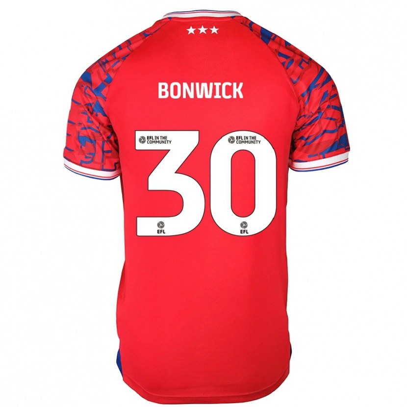 Danxen Heren Kaci-Jai Bonwick #30 Rood Blauw Uitshirt Uittenue 2025/26 T-Shirt