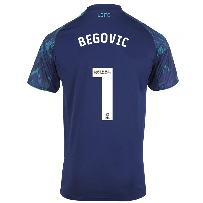 Danxen Heren Asmir Begovic #1 Marine Groen Wit Uitshirt Uittenue 2025/26 T-Shirt