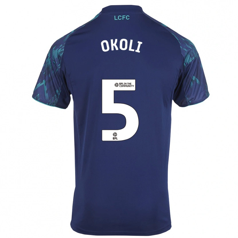 Danxen Heren Caleb Okoli #5 Marine Groen Wit Uitshirt Uittenue 2025/26 T-Shirt