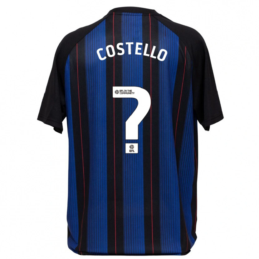 Danxen Heren Jd Costello #0 Blauw Zwart Uitshirt Uittenue 2025/26 T-Shirt