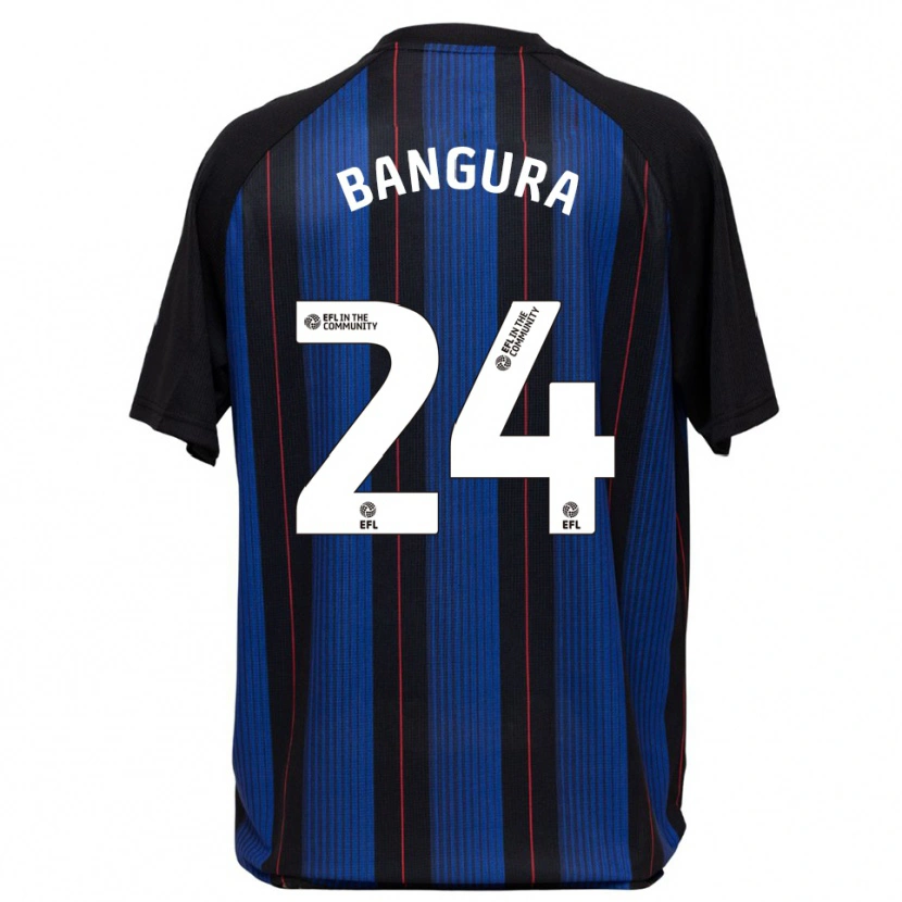 Danxen Heren Alex Bangura #24 Blauw Zwart Uitshirt Uittenue 2025/26 T-Shirt