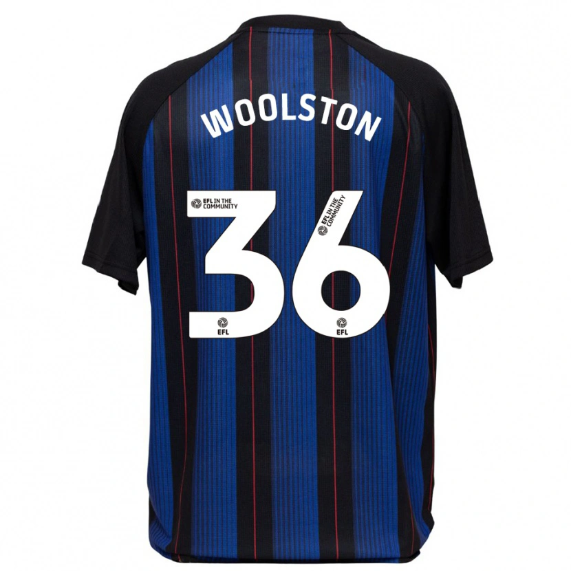 Danxen Heren Luke Woolston #36 Blauw Zwart Uitshirt Uittenue 2025/26 T-Shirt