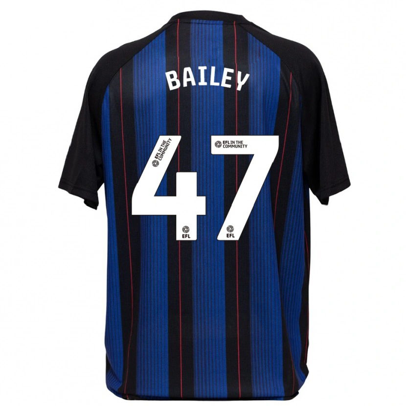 Danxen Heren Bailey Palmer #47 Blauw Zwart Uitshirt Uittenue 2025/26 T-Shirt