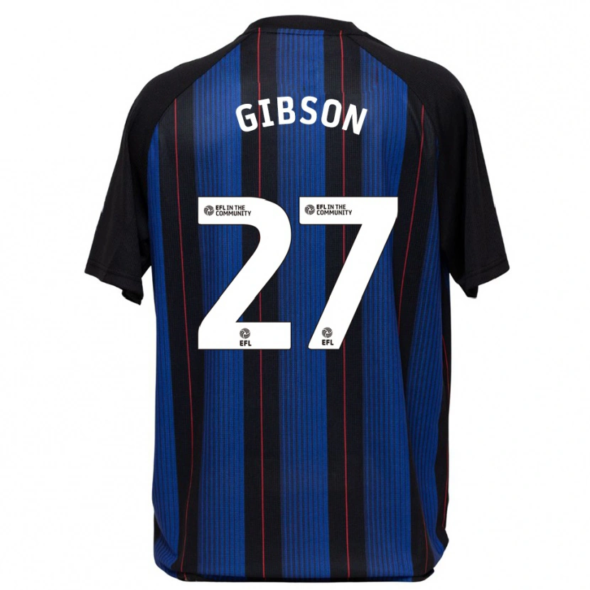 Danxen Heren Georgia Gibson #27 Blauw Zwart Uitshirt Uittenue 2025/26 T-Shirt
