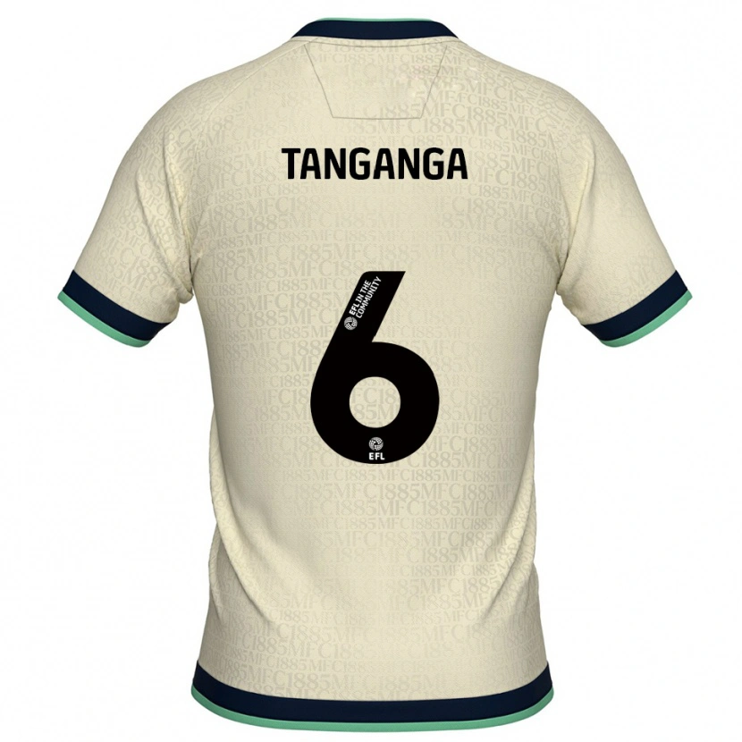 Danxen Heren Japhet Tanganga #6 Champagne Marine Uitshirt Uittenue 2025/26 T-Shirt