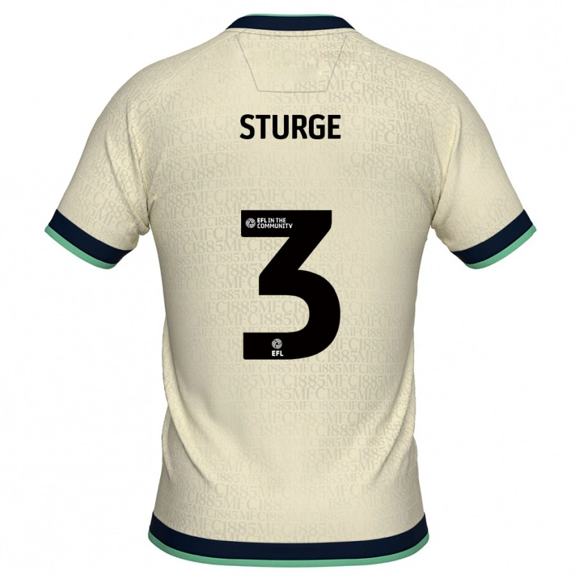 Danxen Heren Zak Sturge #3 Champagne Marine Uitshirt Uittenue 2025/26 T-Shirt