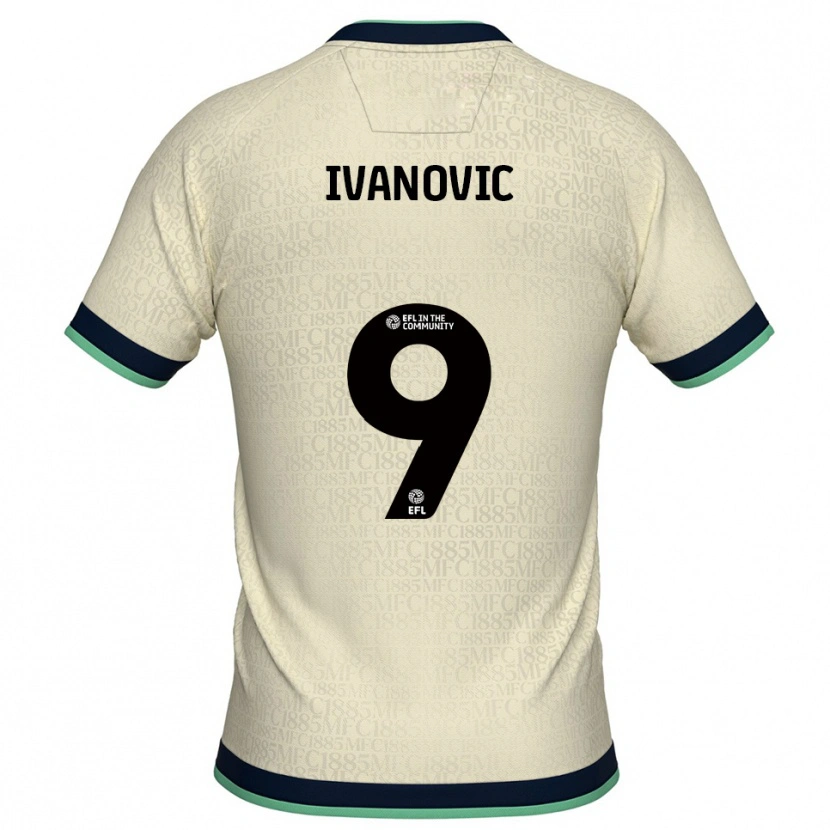Danxen Heren Mihailo Ivanovic #9 Champagne Marine Uitshirt Uittenue 2025/26 T-Shirt