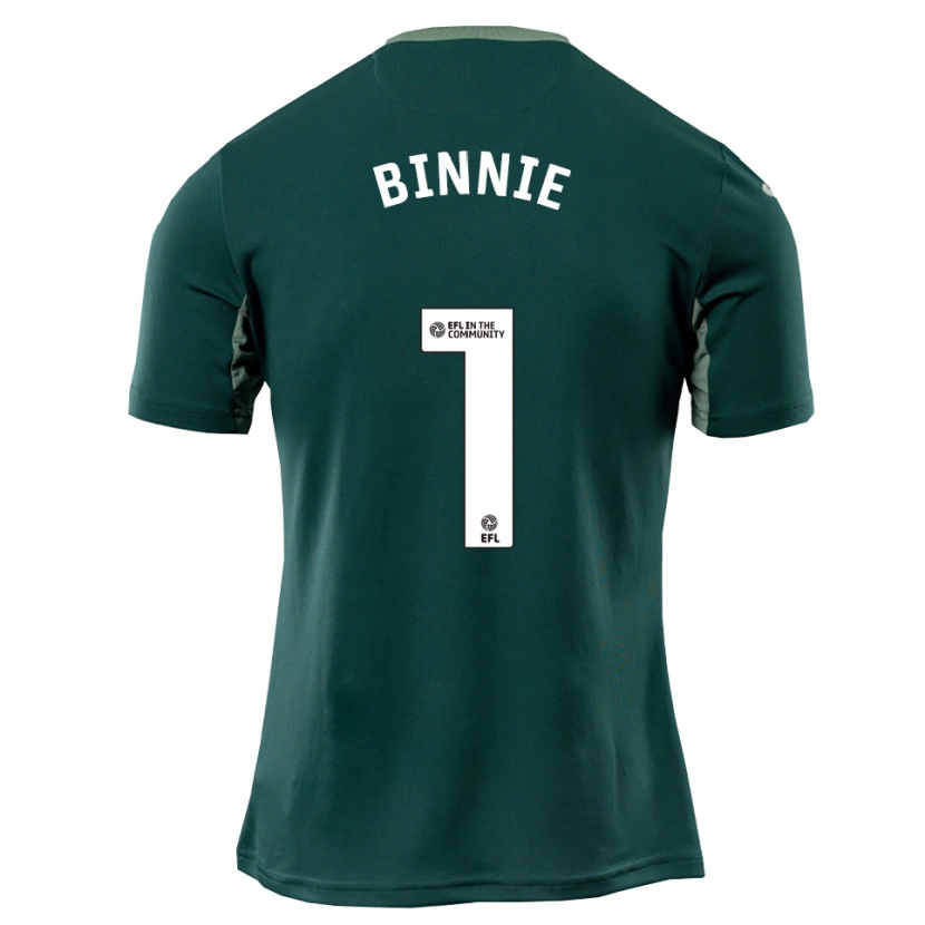 Danxen Heren Ethan Binnie #1 Groen Wit Paars Uitshirt Uittenue 2025/26 T-Shirt