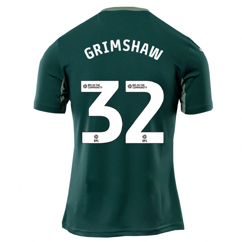 Danxen Heren Daniel Grimshaw #32 Groen Wit Paars Uitshirt Uittenue 2025/26 T-Shirt