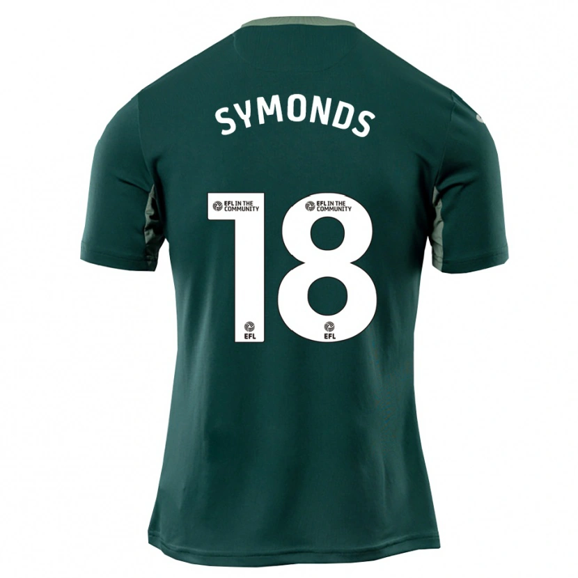 Danxen Heren Freya Symonds #18 Groen Wit Paars Uitshirt Uittenue 2025/26 T-Shirt