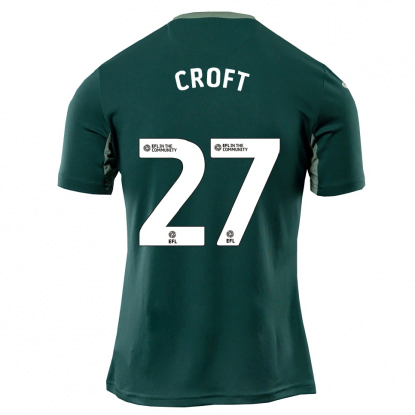 Danxen Heren Mary Croft #27 Groen Wit Paars Uitshirt Uittenue 2025/26 T-Shirt