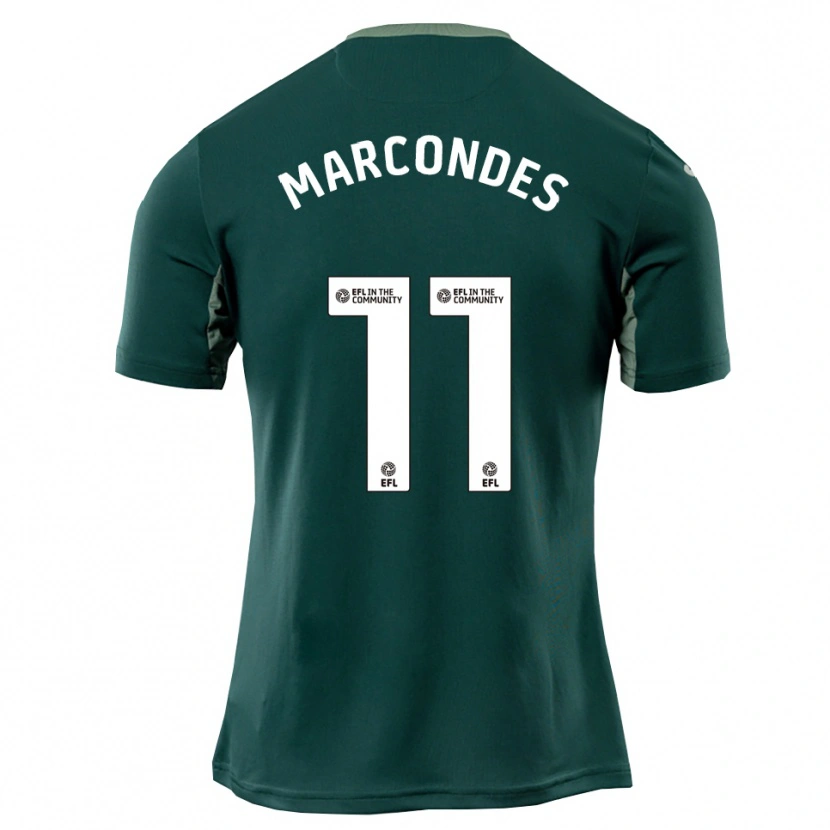 Danxen Heren Emiliano Marcondes #11 Groen Wit Paars Uitshirt Uittenue 2025/26 T-Shirt