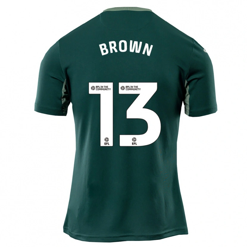 Danxen Heren Mason Brown #13 Groen Wit Paars Uitshirt Uittenue 2025/26 T-Shirt