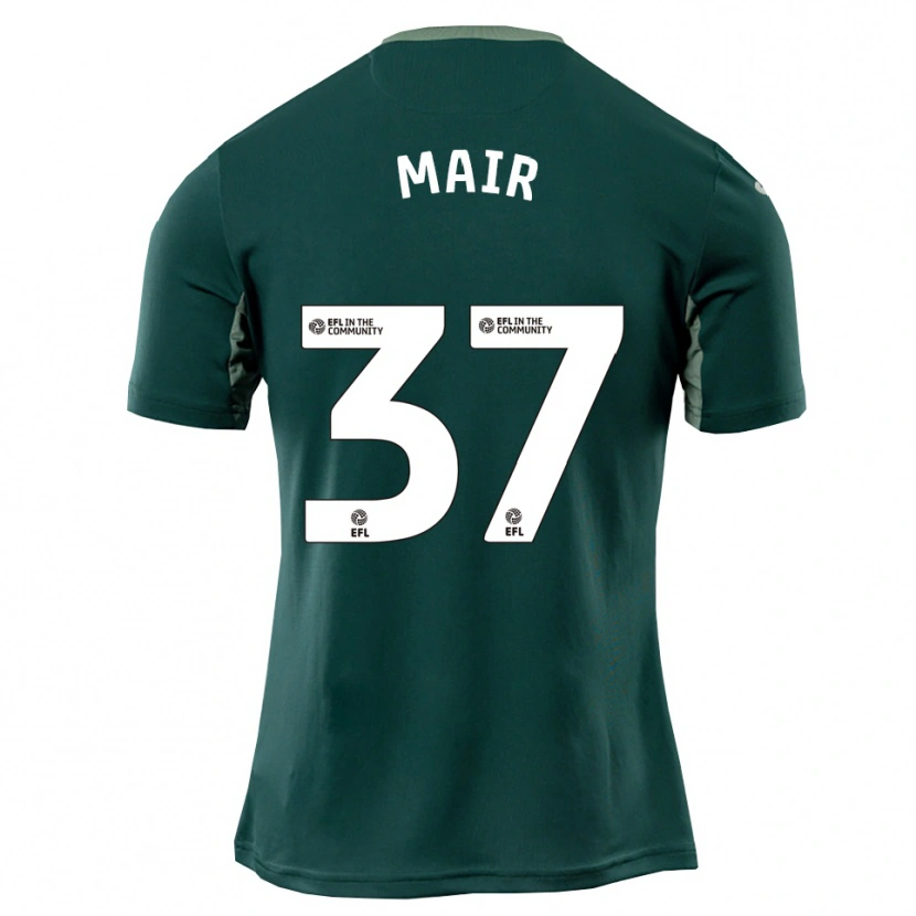 Danxen Heren Archie Mair #37 Groen Wit Paars Uitshirt Uittenue 2025/26 T-Shirt