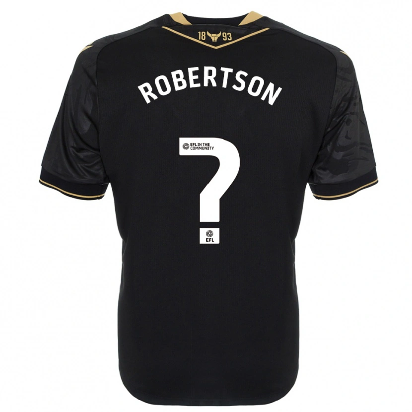 Danxen Heren Maddie Robertson #0 Zwart Goud Uitshirt Uittenue 2025/26 T-Shirt