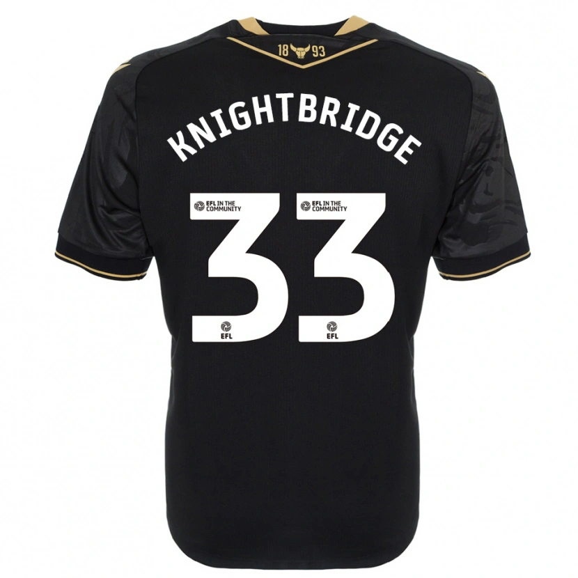 Danxen Heren Jacob Knightbridge #33 Zwart Goud Uitshirt Uittenue 2025/26 T-Shirt