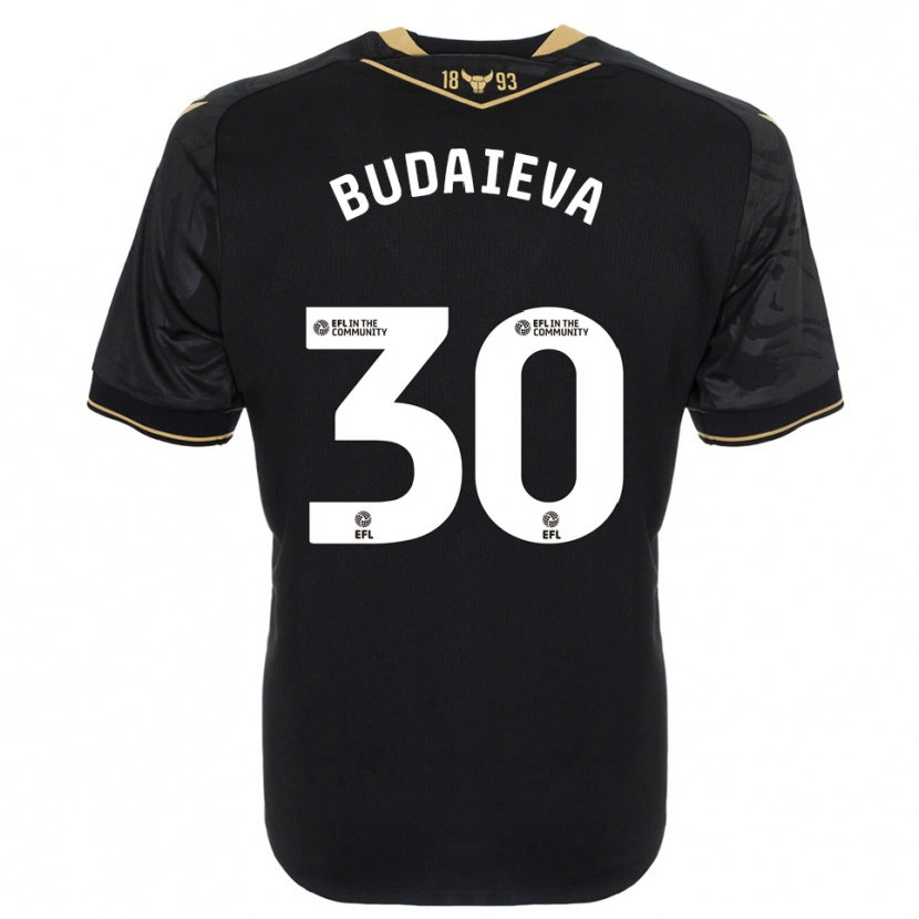 Danxen Heren Vitallia Budaieva #30 Zwart Goud Uitshirt Uittenue 2025/26 T-Shirt