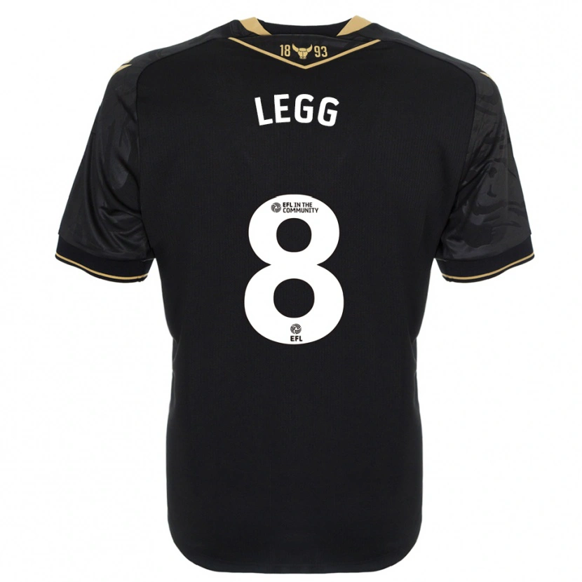 Danxen Heren Jenna Legg #8 Zwart Goud Uitshirt Uittenue 2025/26 T-Shirt